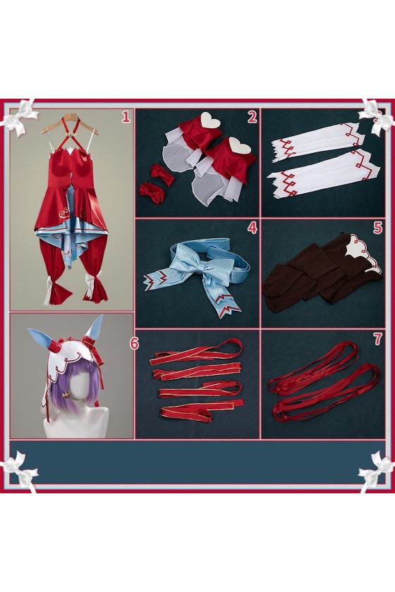 2XXT Cosplay Uma Musume Pretty Derby Still in Love Scarlet Vow Raiment Race Outfit Cosplay Costume